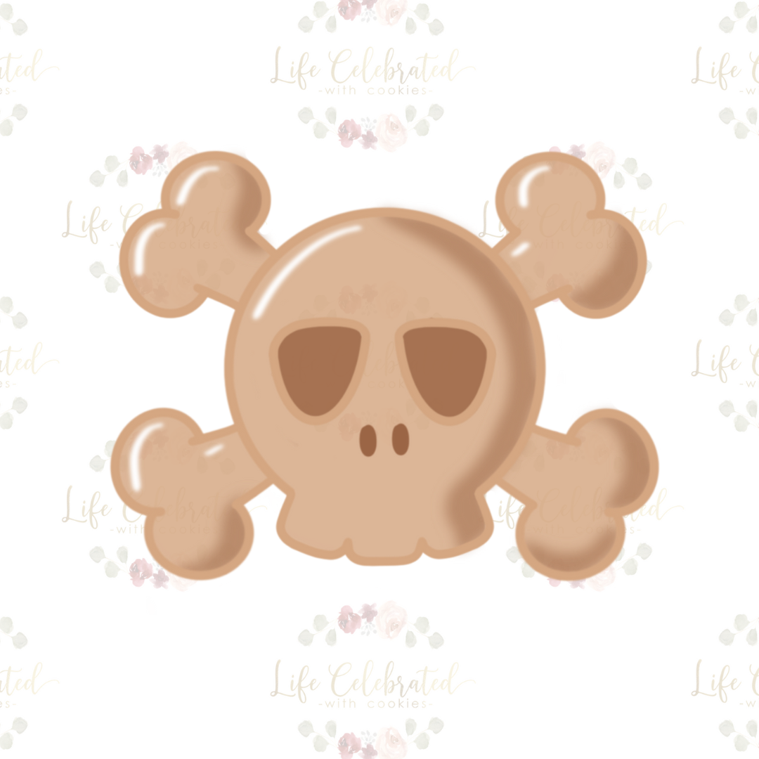 Skull & Crossbones Cookie Cutter – LCWCookieCutters