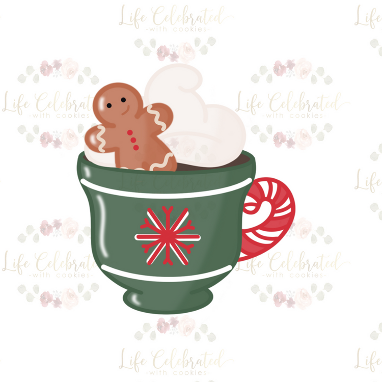 Spiked Hot Cocoa Cookie Cutter