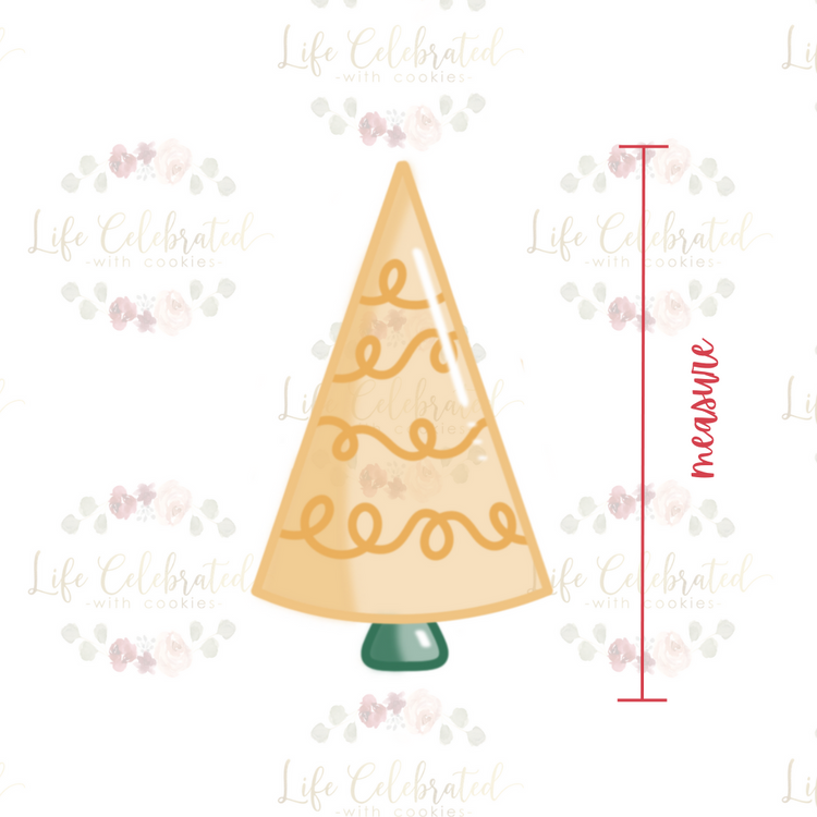 "Glitter" Christmas Tree Cookie Cutter