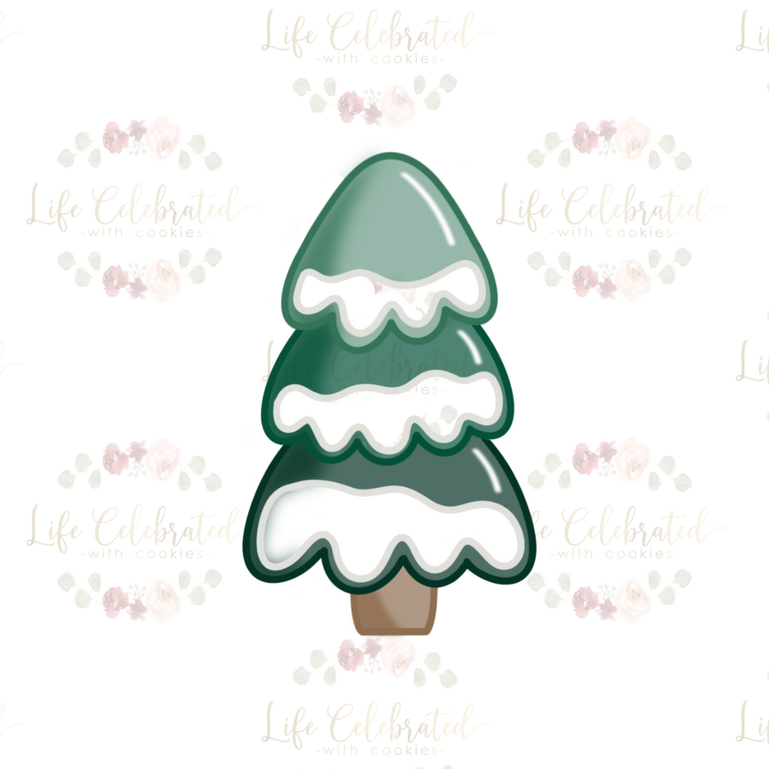 "Frosty" Christmas Tree Cookie Cutter