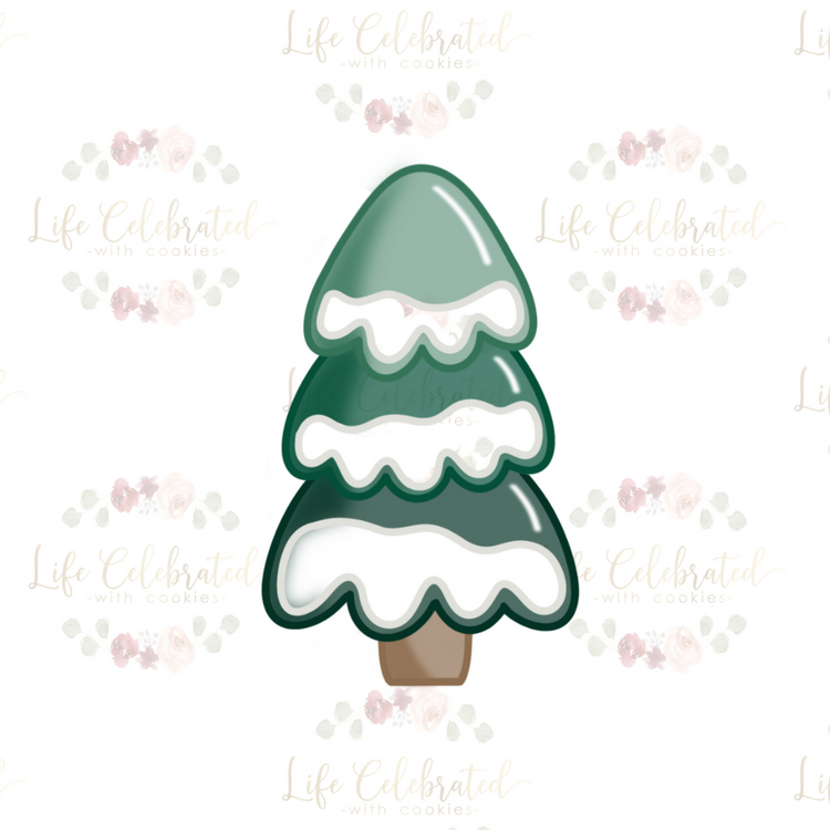 "Frosty" Christmas Tree Cookie Cutter