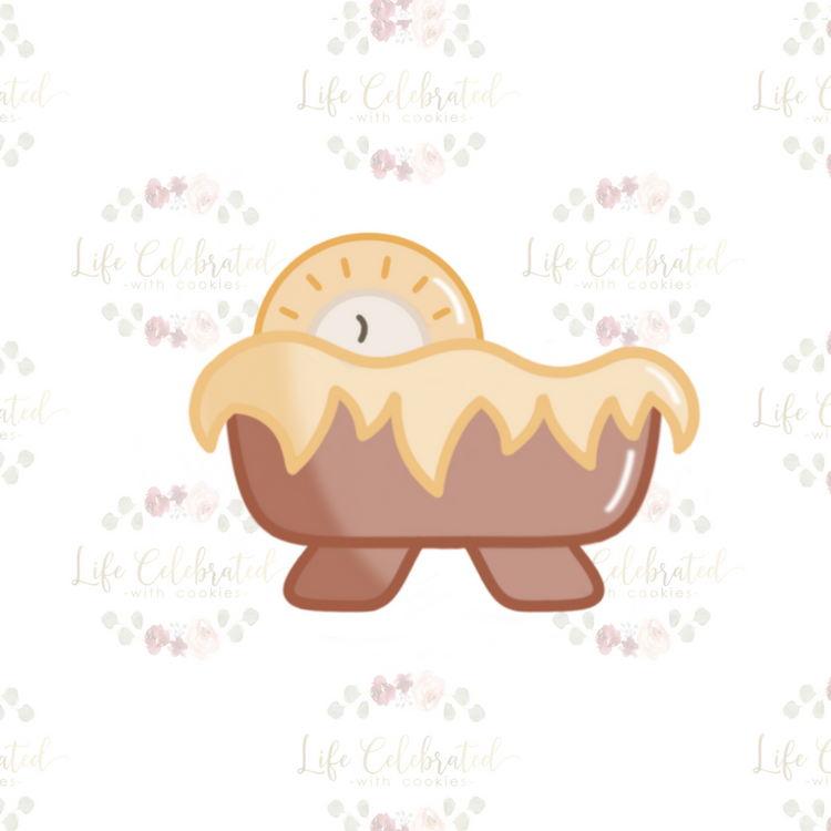 Baby Jesus in Cradle Cookie Cutter