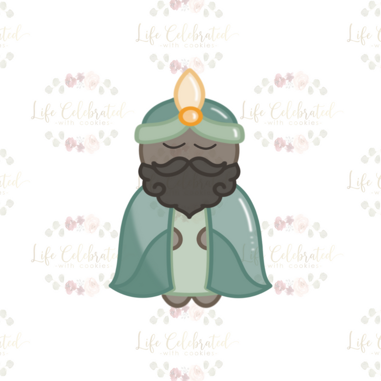 King in Teal Cookie Cutter