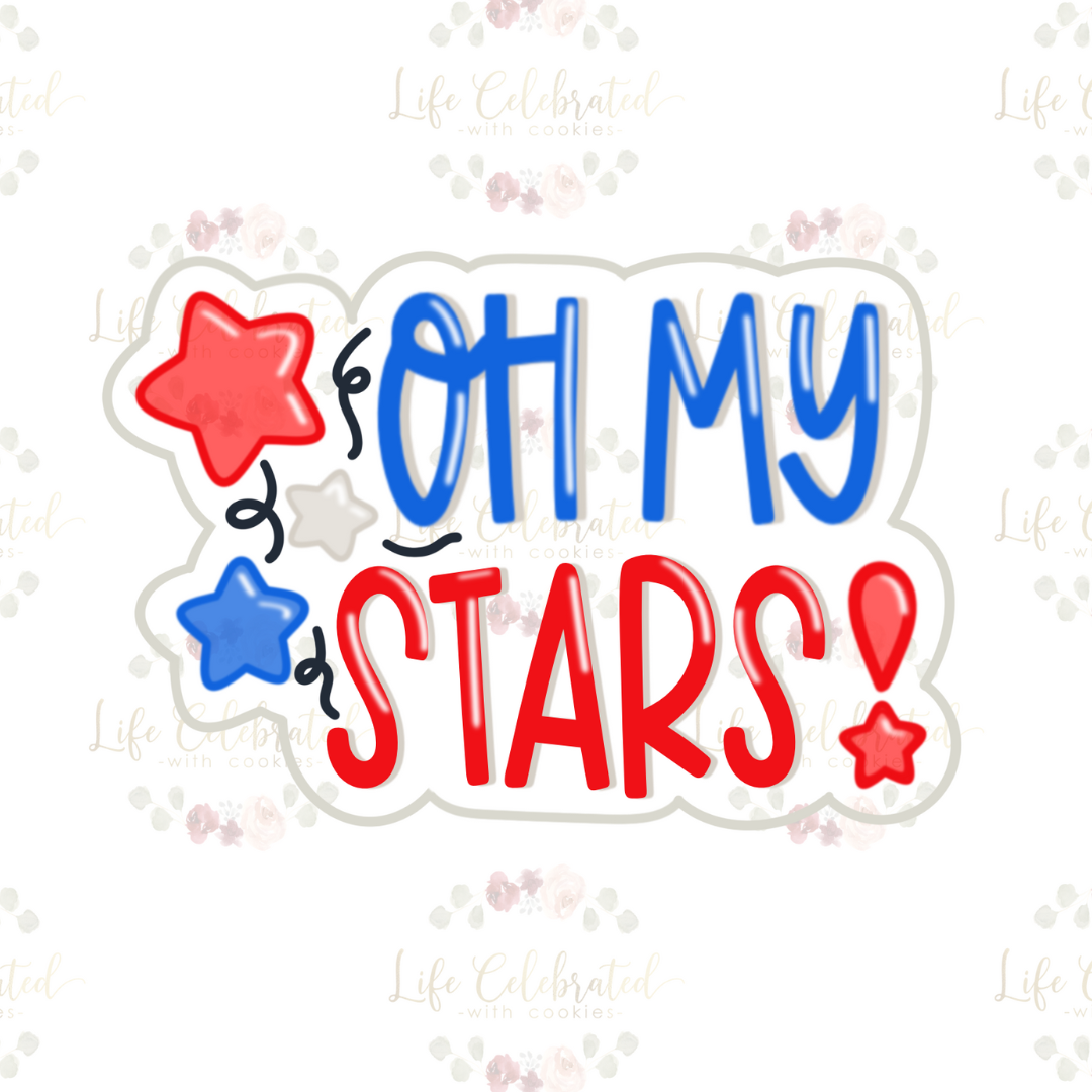 Oh My Stars Plaque Cookie Cutter