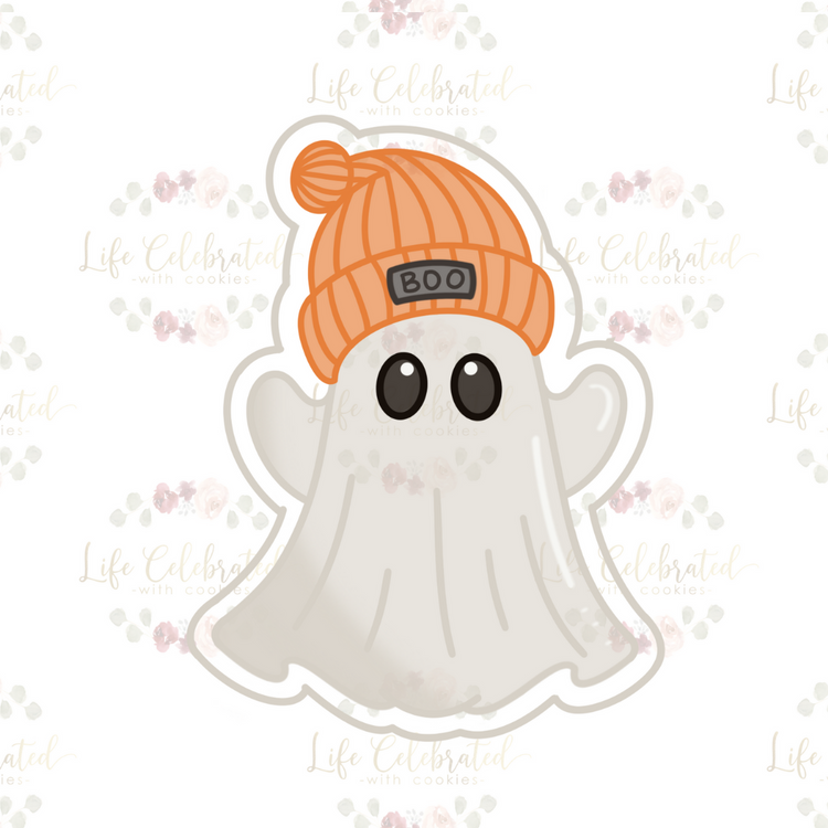 Ghost with Beanie Cookie Cutter