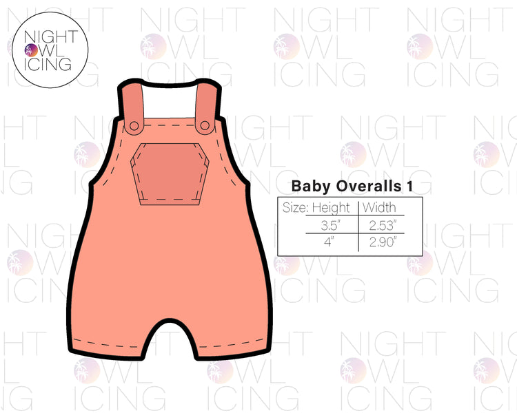 Baby Overalls Cookie Cutter