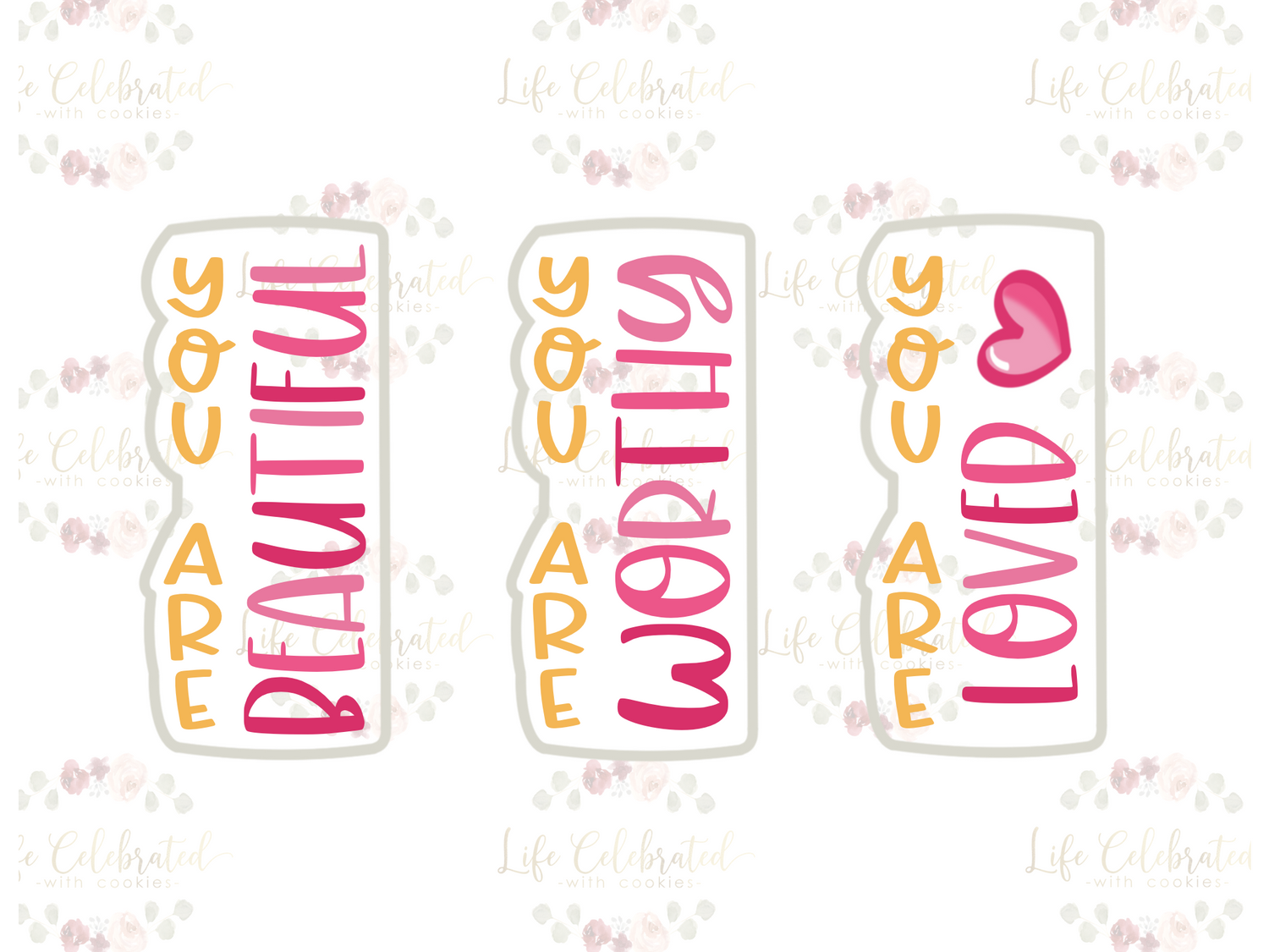 "You Are _____" Plaque Cookie Cutter STL FILE