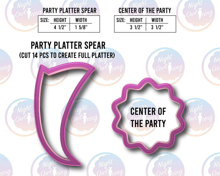 Party Plaque Platter Cookie Cutter