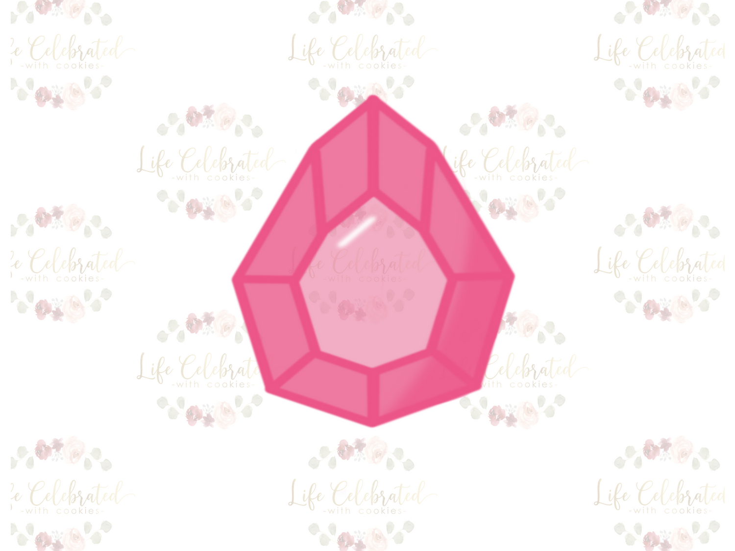 Pear Gem Cookie Cutter