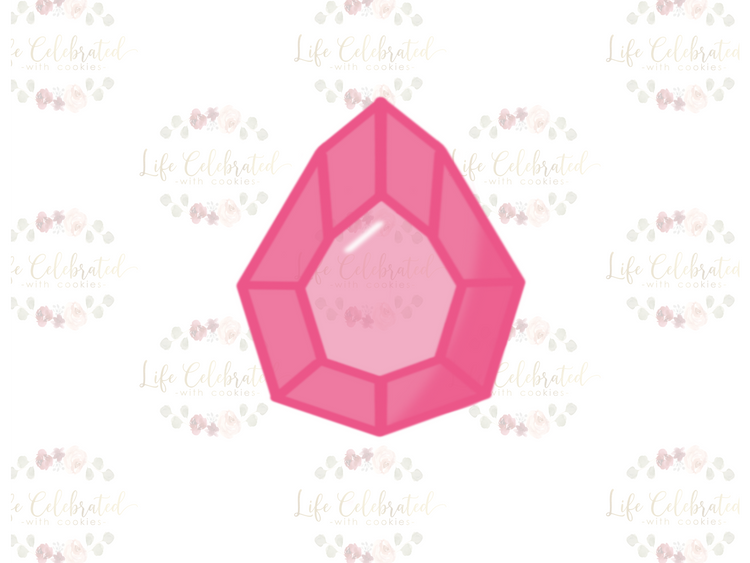 Pear Gem Cookie Cutter