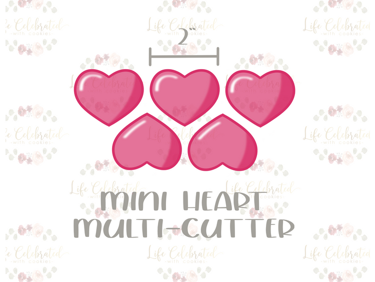 2" Mini Heart Multi-cutter (STL FILE)
