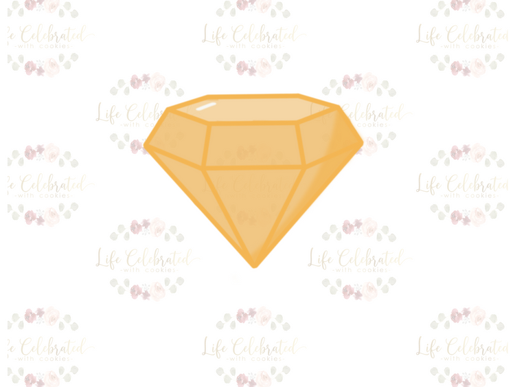 Diamond Gem Cookie Cutter (STL FILE)