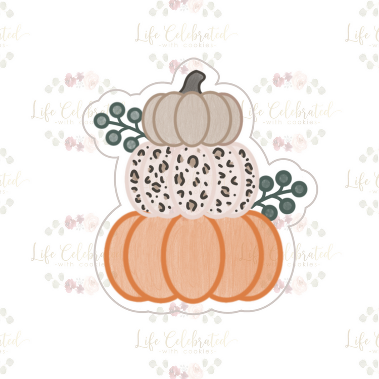 Floral Pumpkin Stack Cookie Cutter
