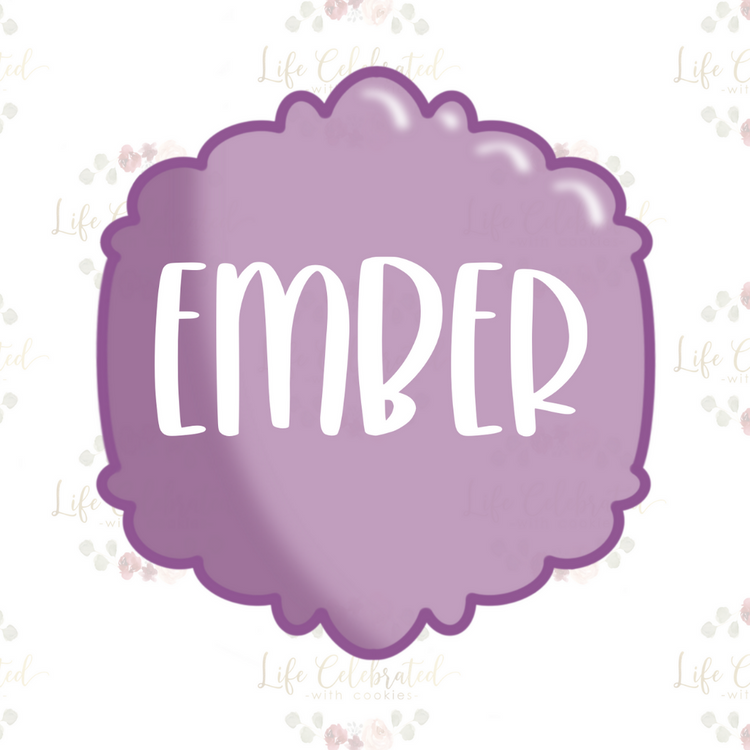 Ember Plaque Cookie Cutter
