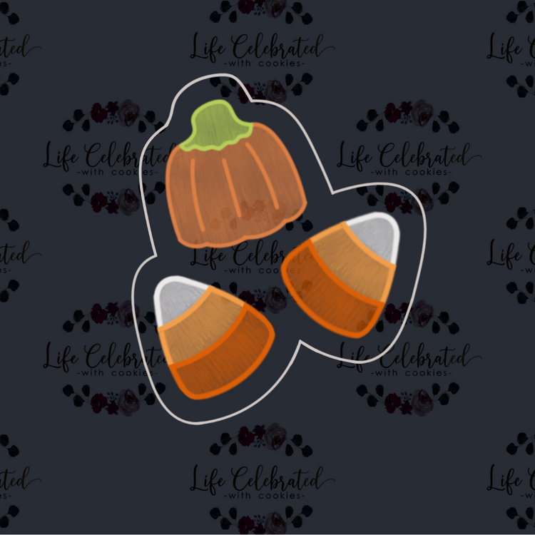 Autumn Mix Candy Corn Cookie Cutter