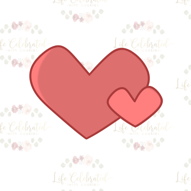 Heart Duo Plaque Cookie Cutter
