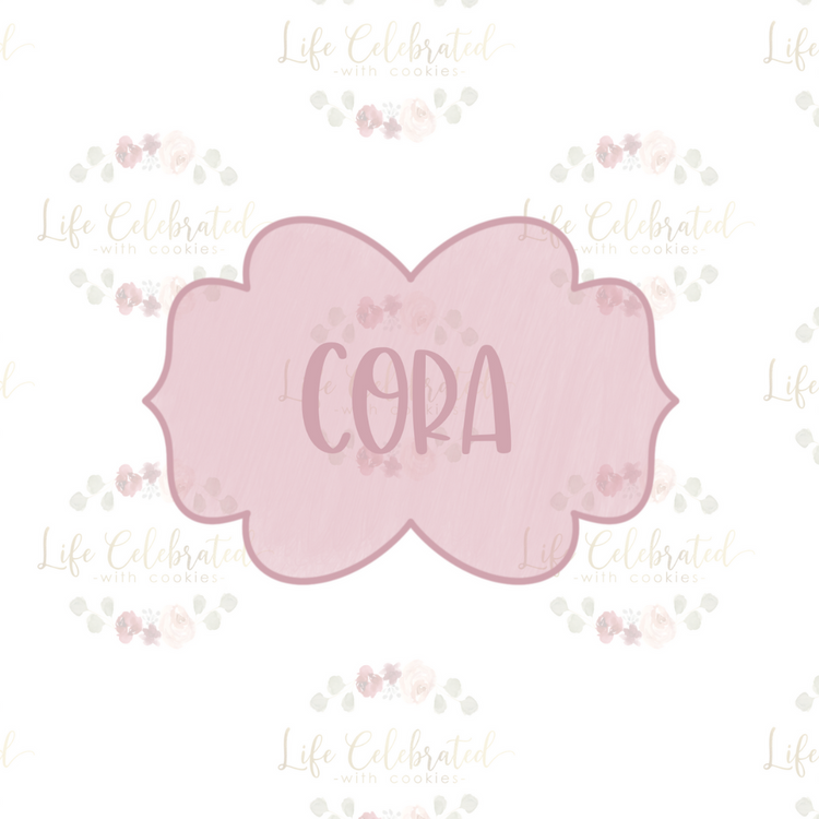 Cora Plaque Cookie Cutter
