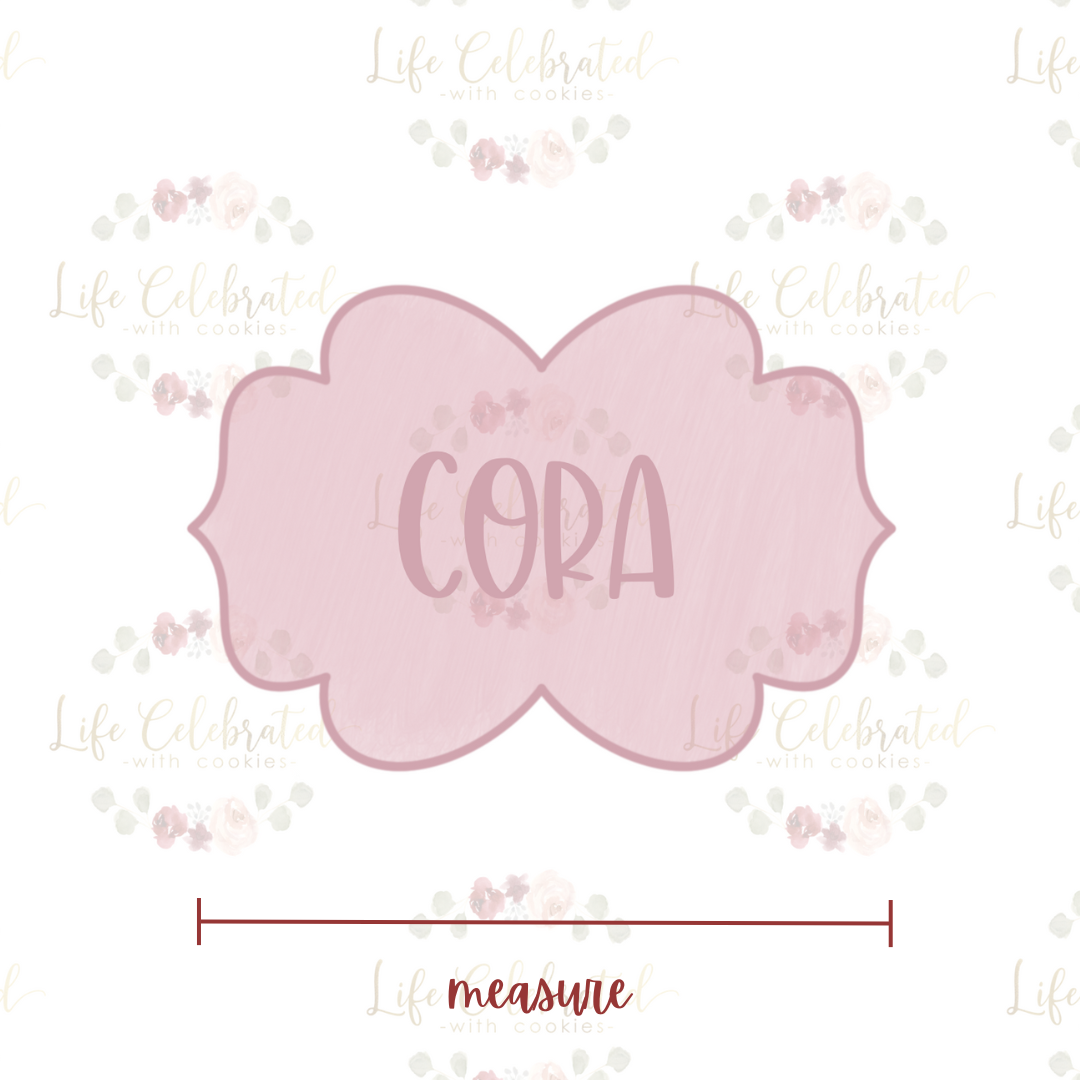Cora Plaque Cookie Cutter