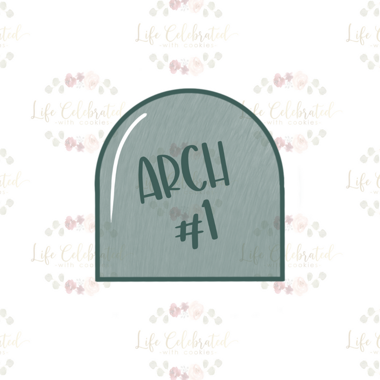 Arch #1 Plaque Cookie Cutter