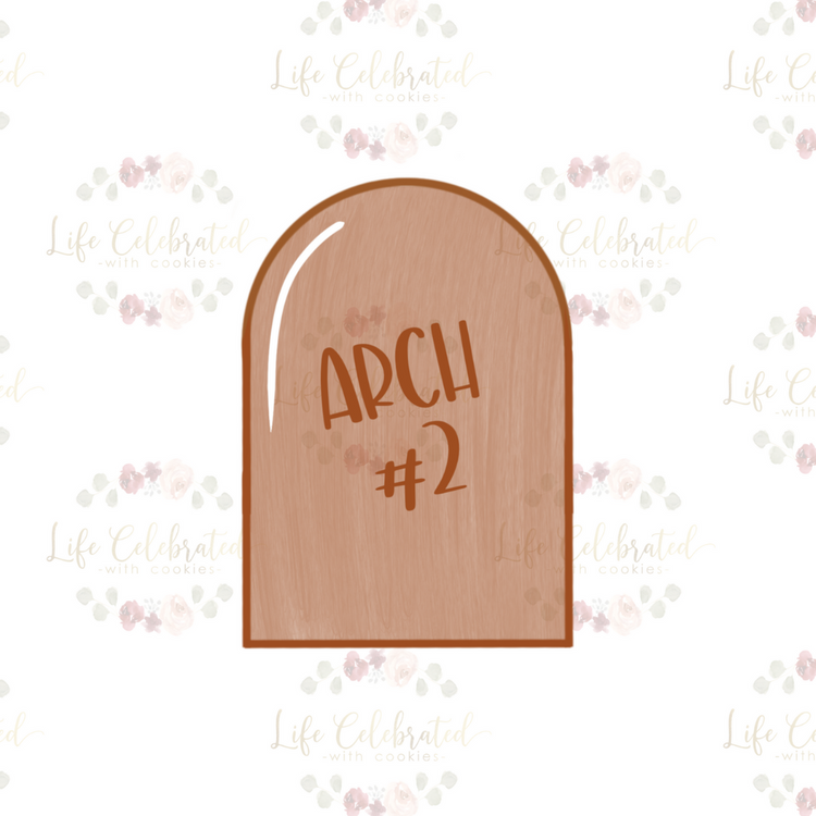 Arch #2 Plaque Cookie Cutter