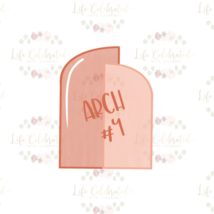 Arch #4 Plaque Cookie Cutter