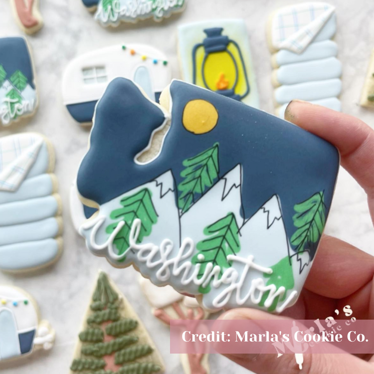 Virginia Washington West Virginia Wisconsin Wyoming State with Cursive Name Cookie Cutter