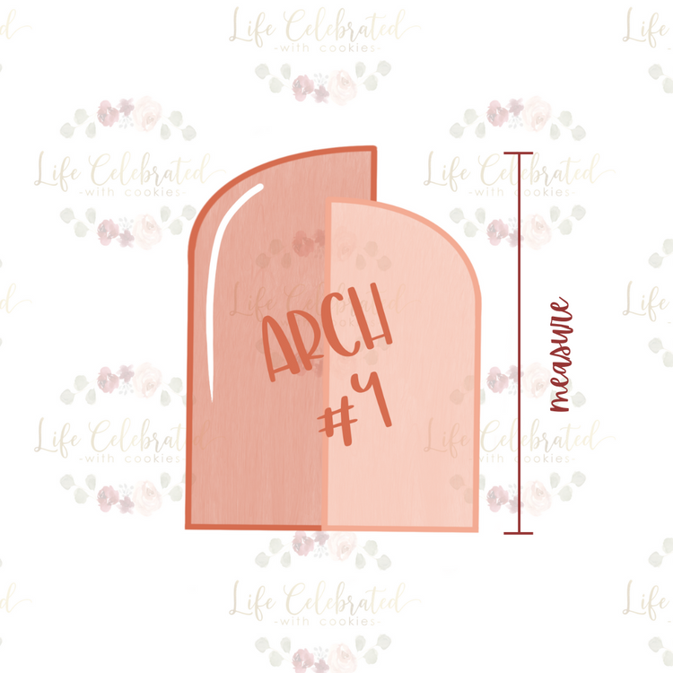 Arch #4 Plaque Cookie Cutter