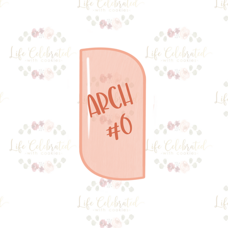 Arch #6 Plaque Cookie Cutter