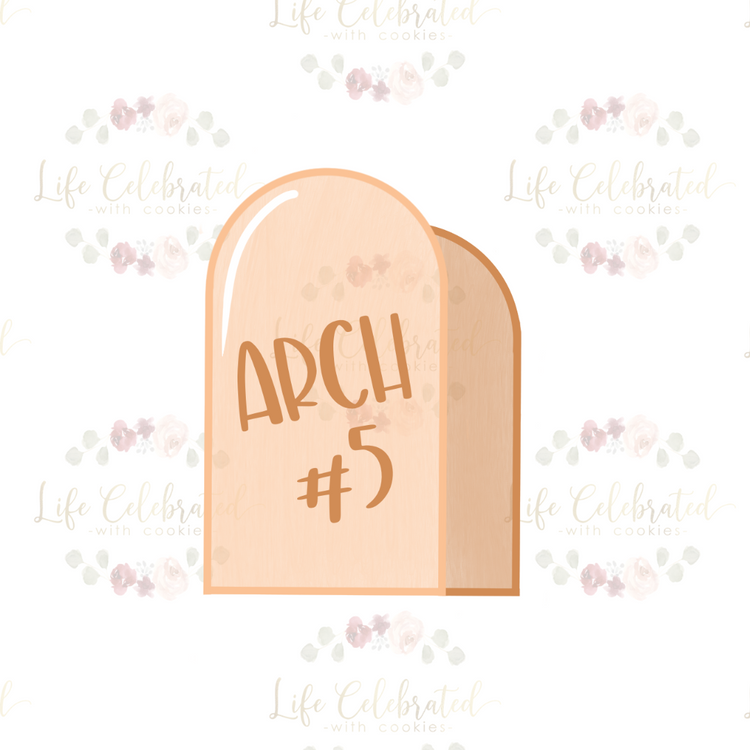Arch #5 Plaque Cookie Cutter