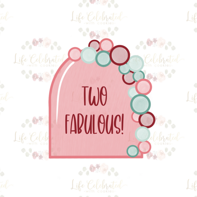 Balloon Garland Arch Plaque Cookie Cutter