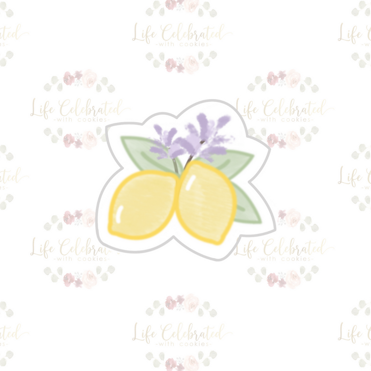 Sippin' on Summer Lemons Cookie Cutter - Batch Please Cookie Co. COLLAB