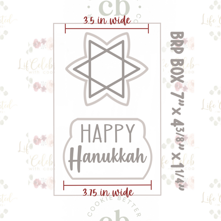 Snowflake and Holiday Plaque Cookie Cutters  - Cookie Better Holiday Bundle Collab