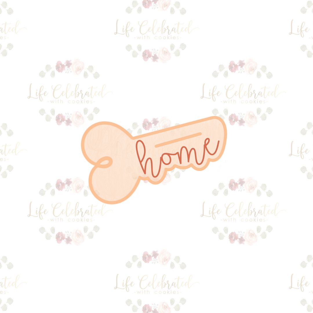 "Home" Key Cookie Cutter
