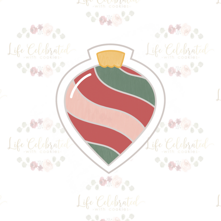 Vintage Teardrop Ornament Cookie Cutter