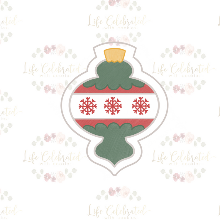 MISPRINT - 3.5" Vintage Ornament Cookie Cutter