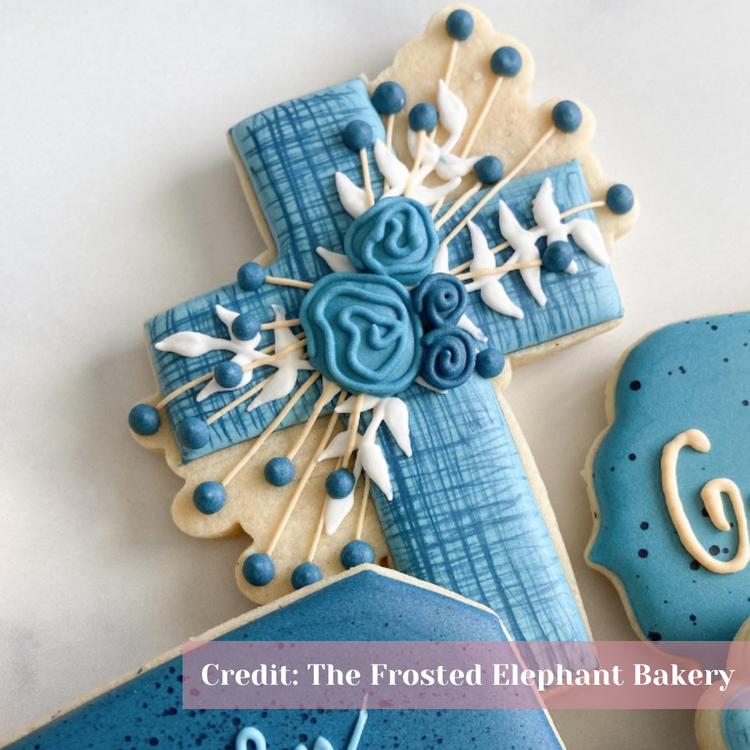 Floral Cross Easter Cookie Cutter