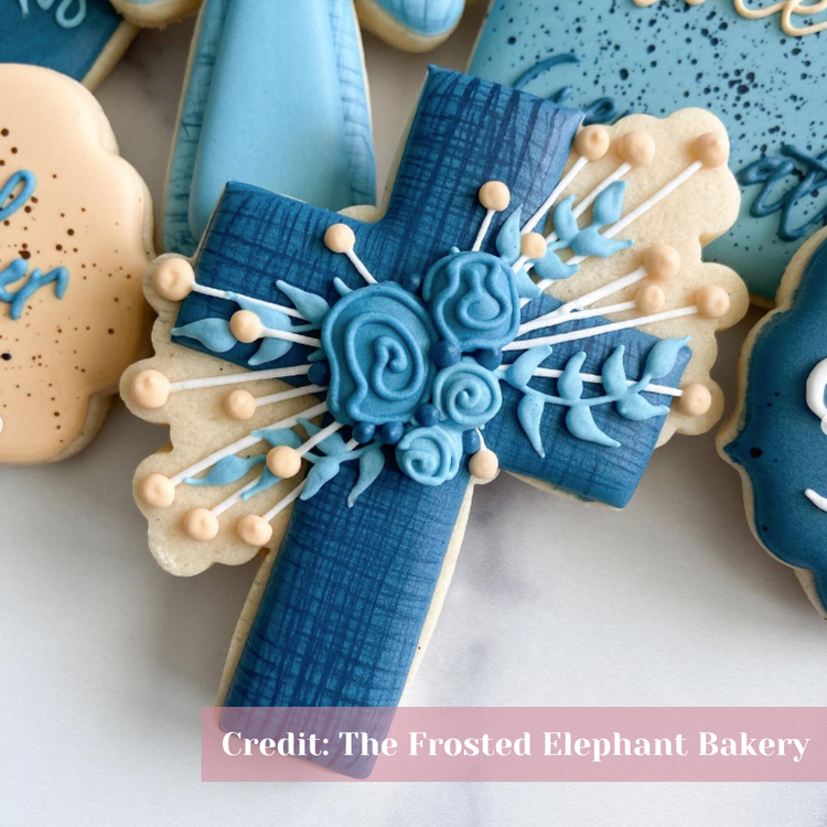 Floral Cross Easter Cookie Cutter