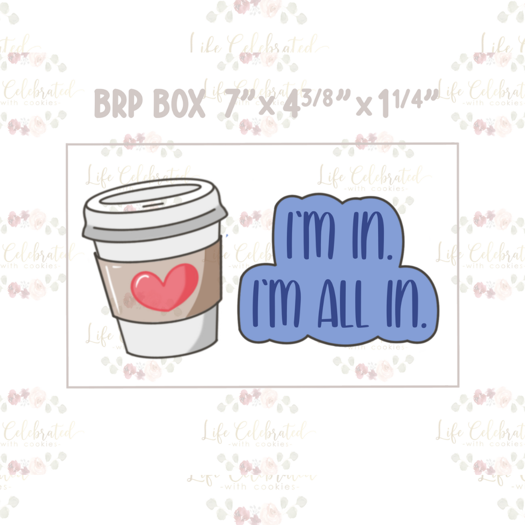 I'm In. I'm All In (Luke & Lorelei - Gilmore Girls) Cookie Cutter Set