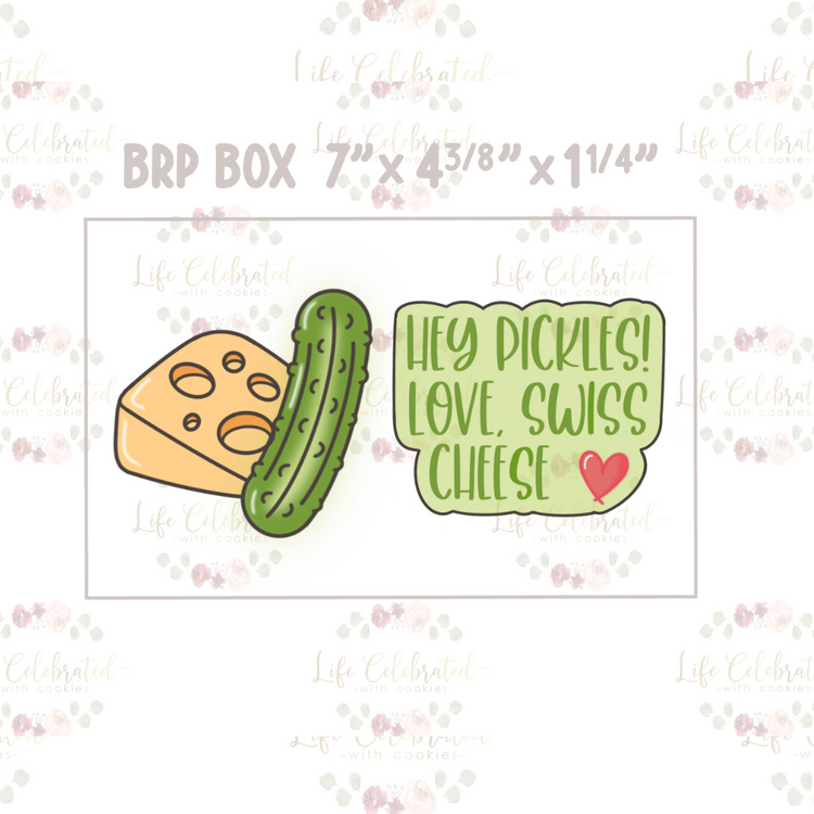 Swiss Cheese & Pickle (Jim & Pam - Office) Cookie Cutter Set