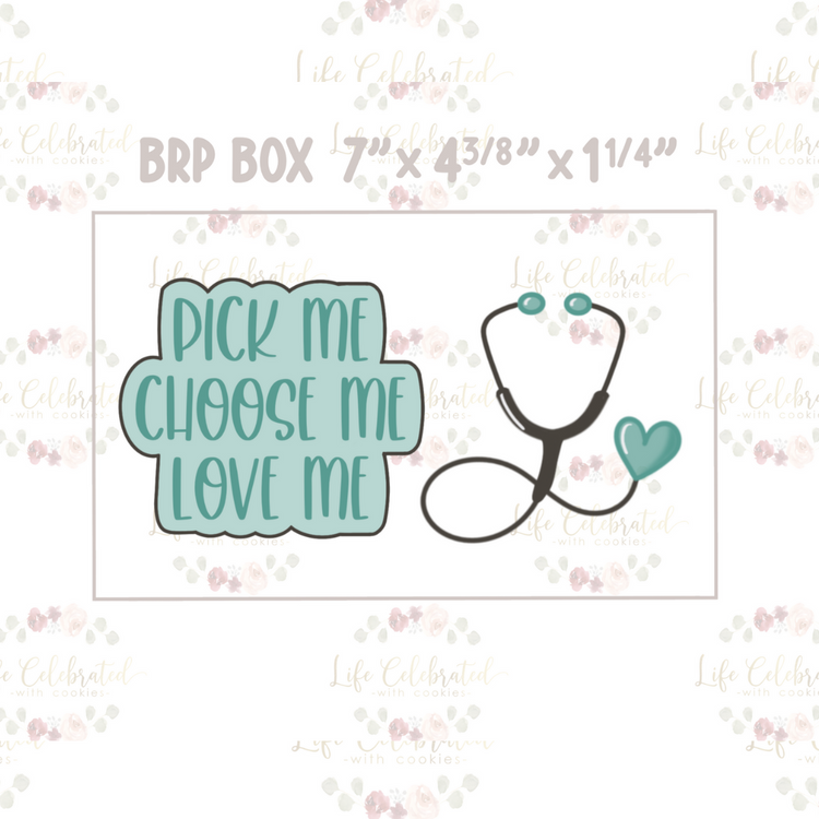 Pick Me Choose Me Love Me (Grey's Anatomy) Cookie Cutter Set