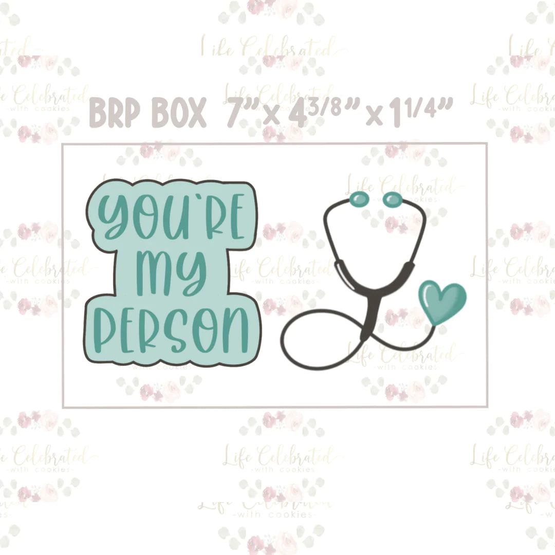 You're My Person (Grey's Anatomy) Cookie Cutter Set