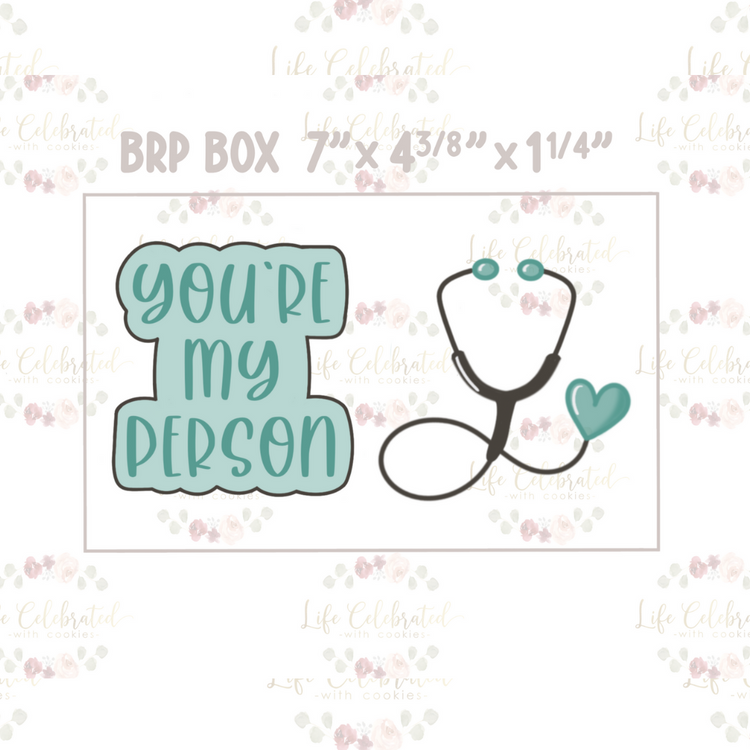You're My Person (Grey's Anatomy) Cookie Cutter Set
