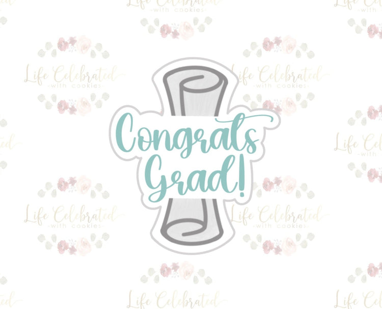 Diploma Congrats Grad Cookie Cutter