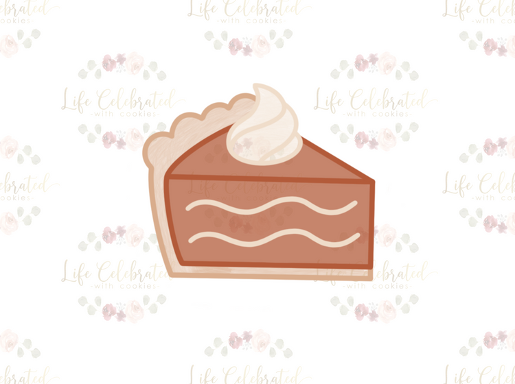 Pumpkin Pie Slice Cookie Cutter