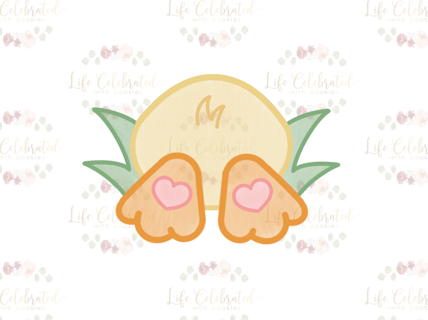 Easter Cute Chick Bum Cookie Cutter