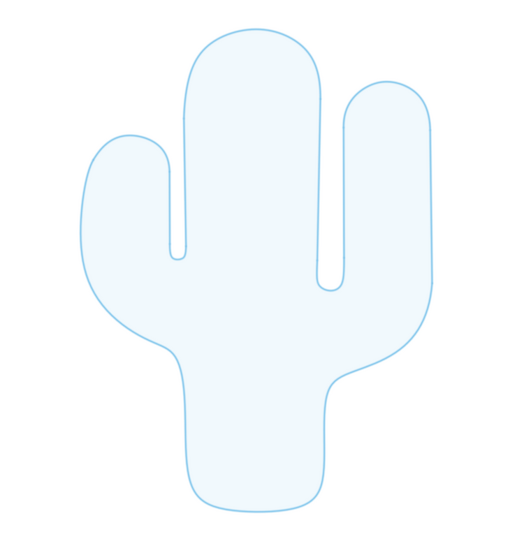 Saguaro Cacti Cookie Cutter - Camis Cookie Co