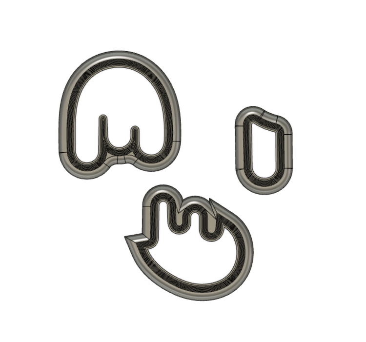 Custom Cutter & Stamp Set - GeGe Bean Sweets & Treats