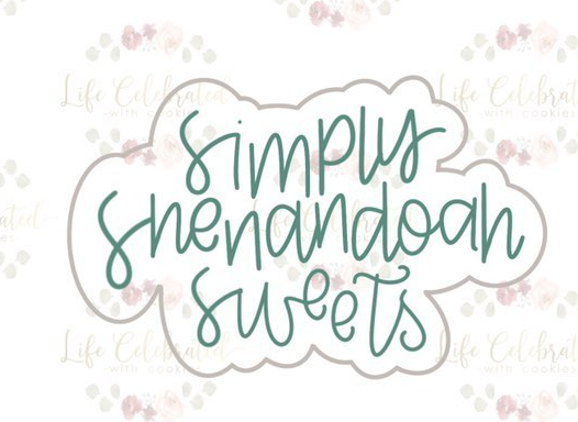 Custom Logo Cookie Cutter - Simply Shenandoah Sweets