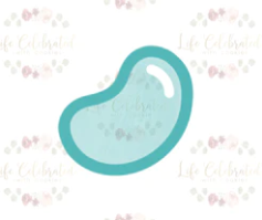 MISPRINT - 2.5 in Jelly Bean Cookie Cutter