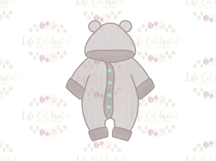Baby Hoodie Cookie Cutter